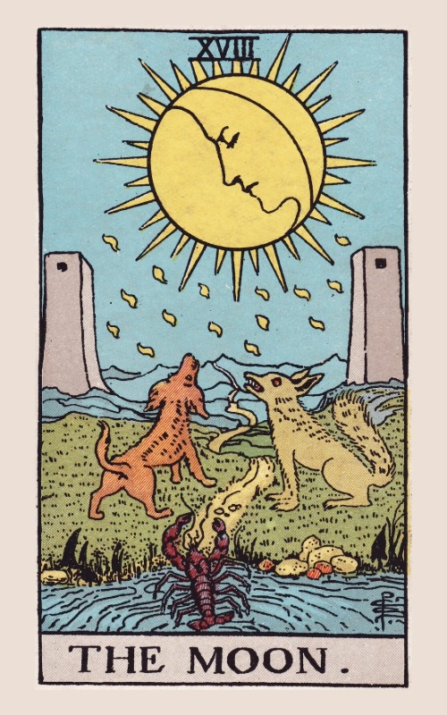 De Maan tarotkaart betekenis