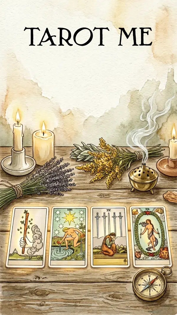 het kompas tarot legging